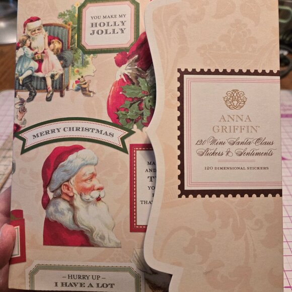 Anna Griffin Other - Anna Griffin Mini Santa Claus Stickers & Sentiments - NEW